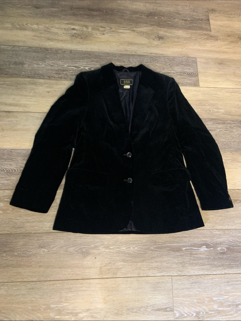 Vintage velour dark academia blazer